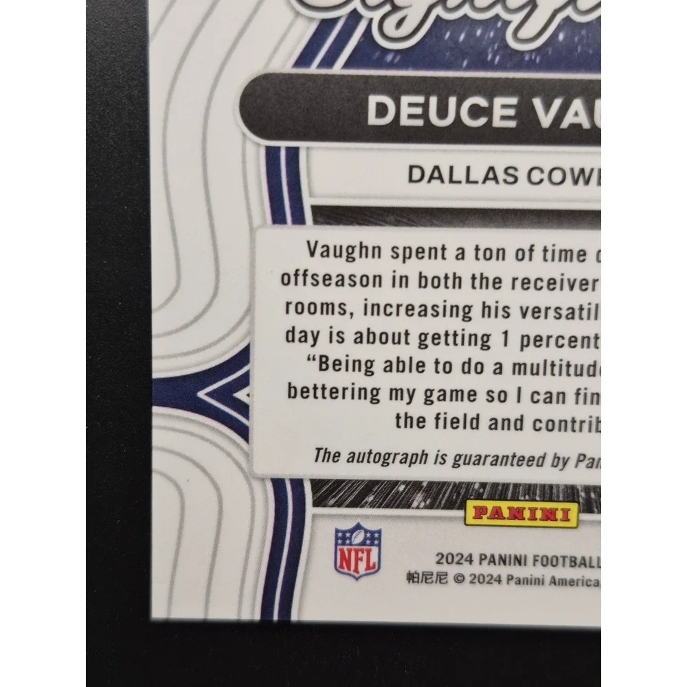 2024 Panini Prizm Deuce Vaughn #SS-DVN Significant Silver Prizm Auto Cowboys